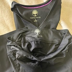 Black Healing Hands Scrubs